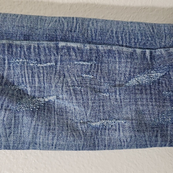 KDNK Ripped Skinny Ankle Zipper Jeans Unisex Sz 32 - Picture 9 of 17